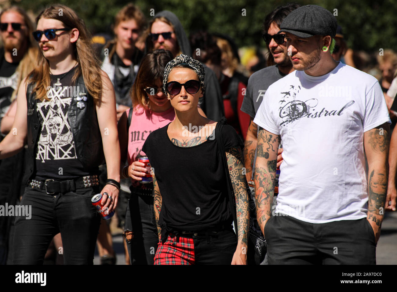 Katu on punk 2019 reclaim the streets happening in Helsinki, Finland Stock Photo