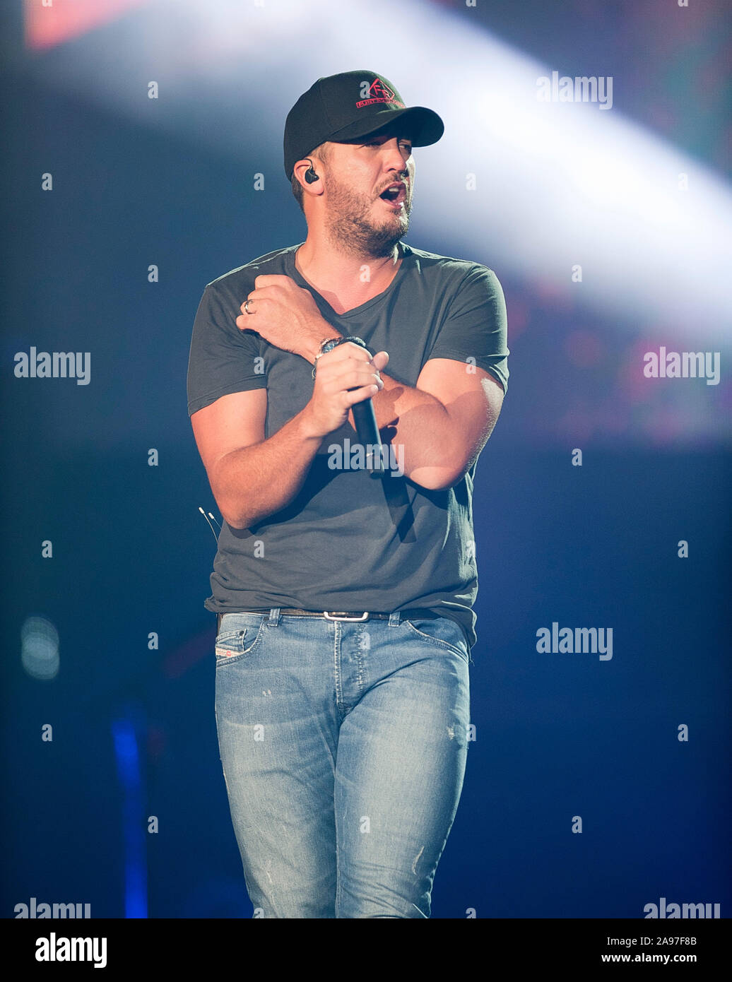 October 12, 2019 - Raleigh, North Carolina; USA - Musician LUKE BRYAN ...