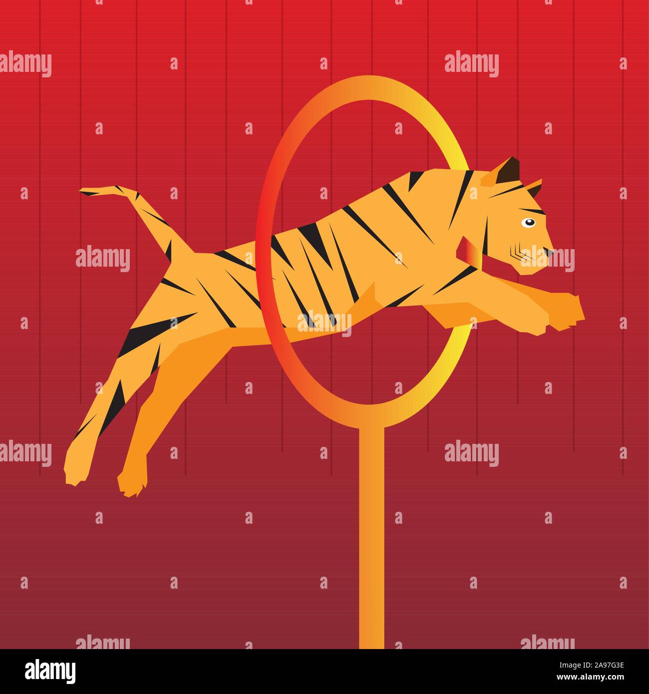 Fire ring circus Stock Vector Images Alamy