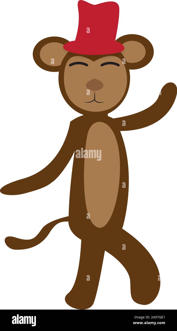 Isolated circus monkey on a white background - VEctor Stock Vector ...