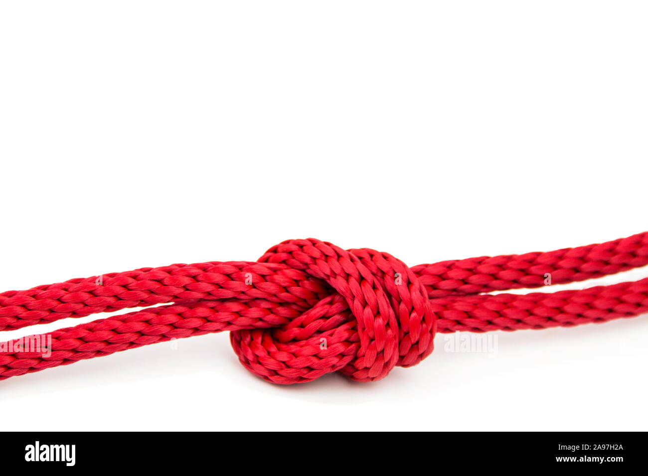 Rede knot against white background Stock Photo