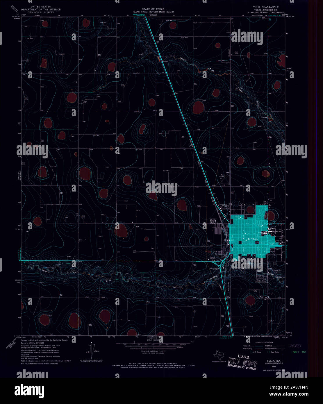 Tulia texas map hires stock photography and images Alamy