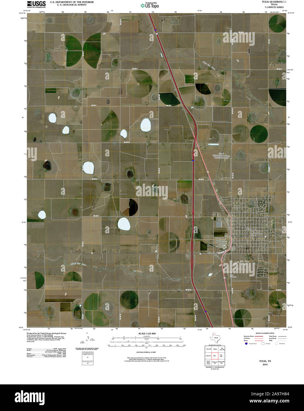 Map of tulia texas hires stock photography and images Alamy