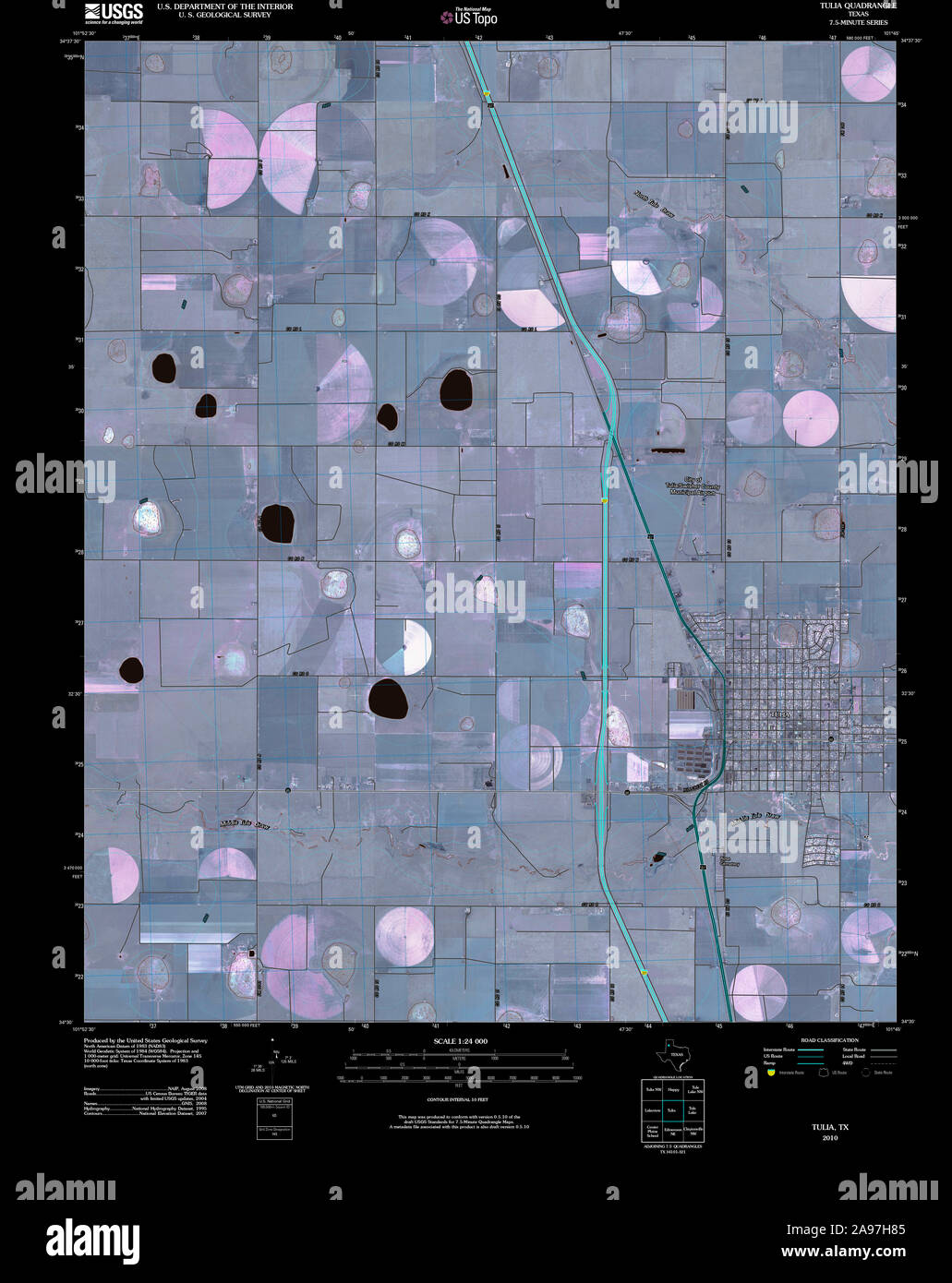 Map of tulia hires stock photography and images Alamy
