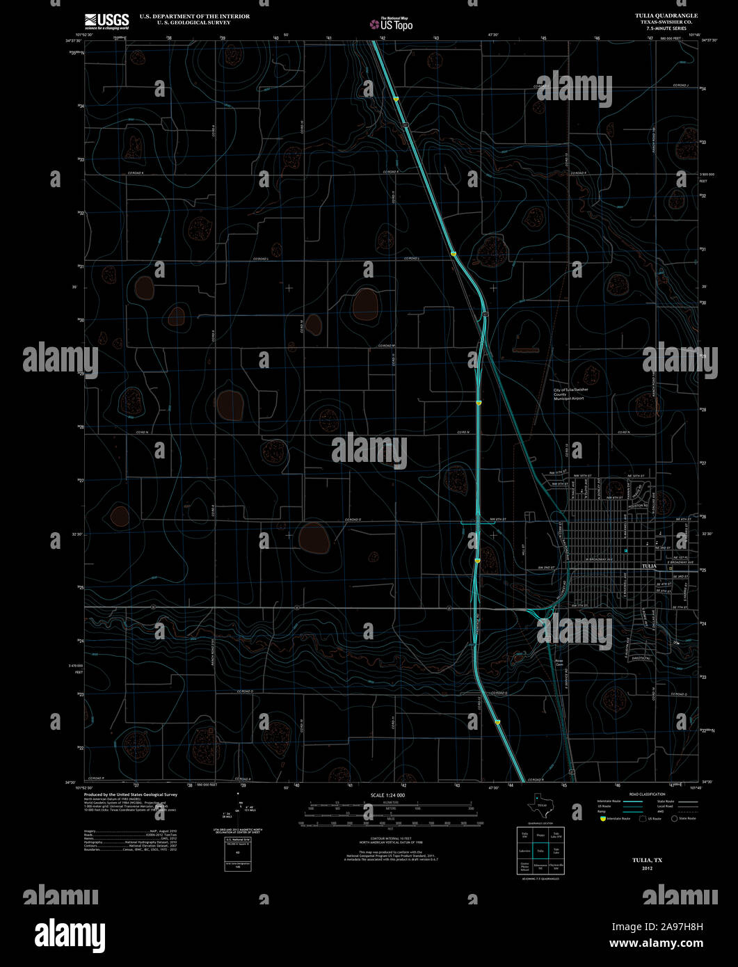 Tulia texas map hires stock photography and images Alamy