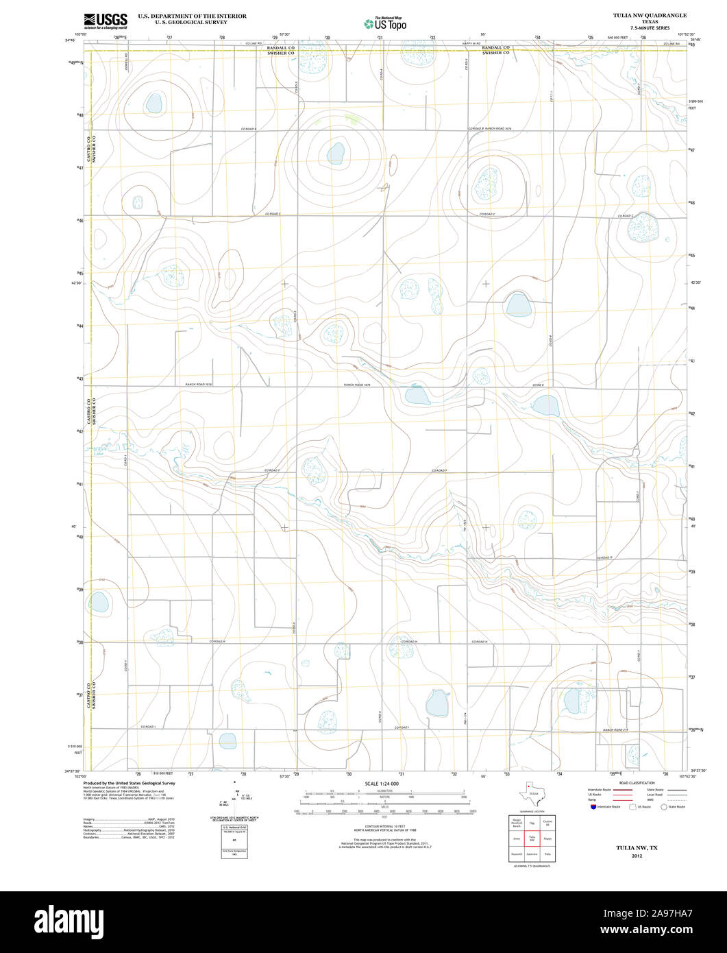 Tulia texas map Cut Out Stock Images & Pictures Alamy