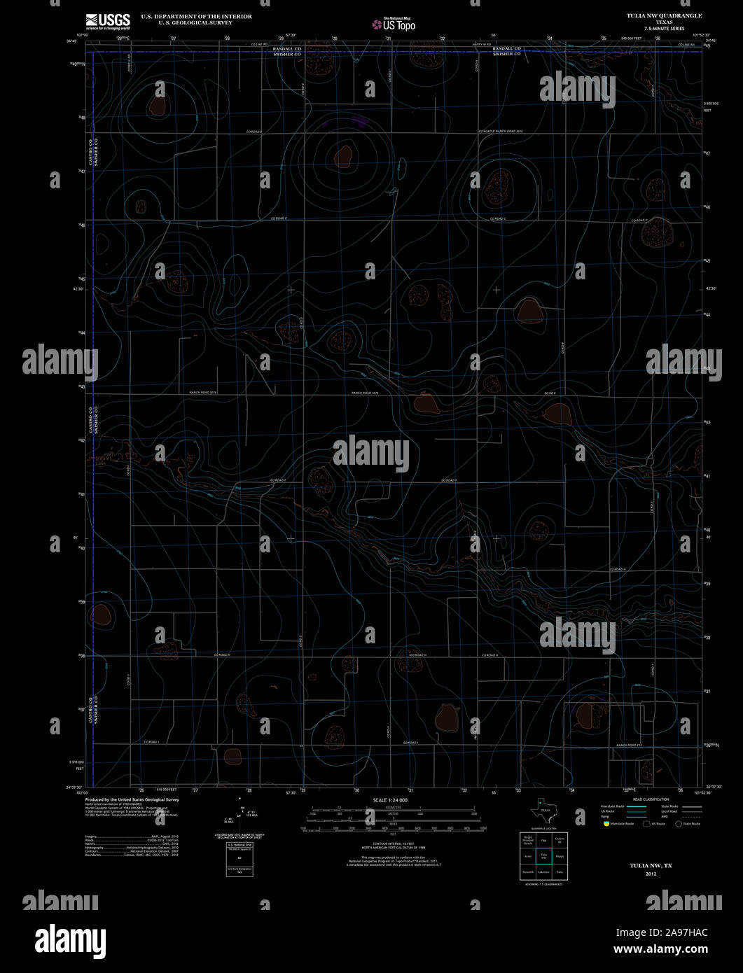 Map of tulia texas hires stock photography and images Alamy