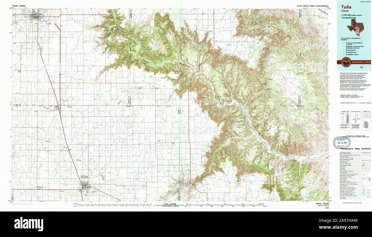 Map of tulia texas Cut Out Stock Images & Pictures Alamy