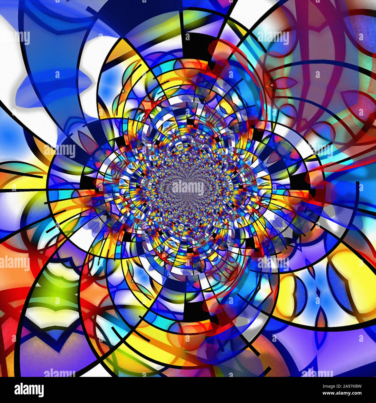 Overlapping circles painting hi-res stock photography and images - Alamy