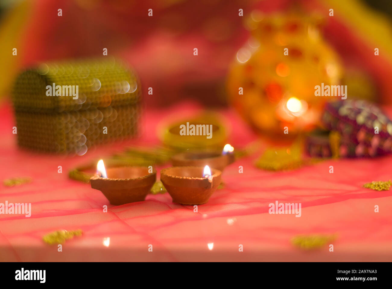 Diwali Lights and decor Stock Photo Alamy