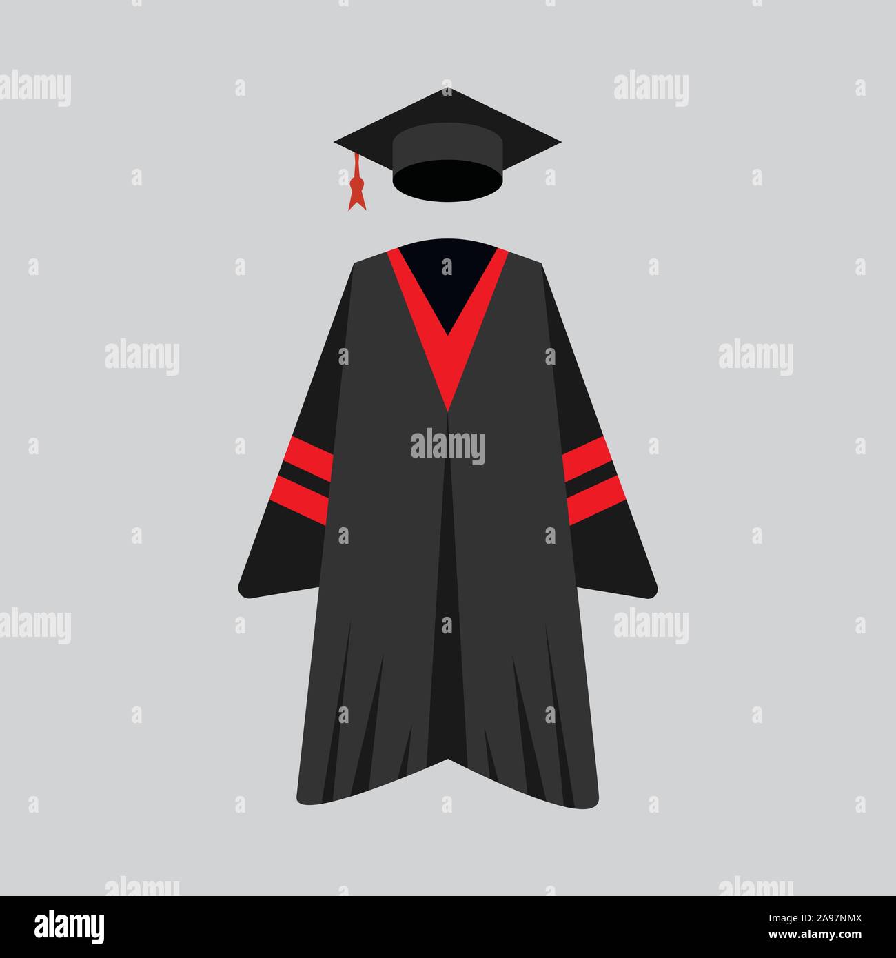 Education and graduation illustrations. Simply flat design. Stock Vector
