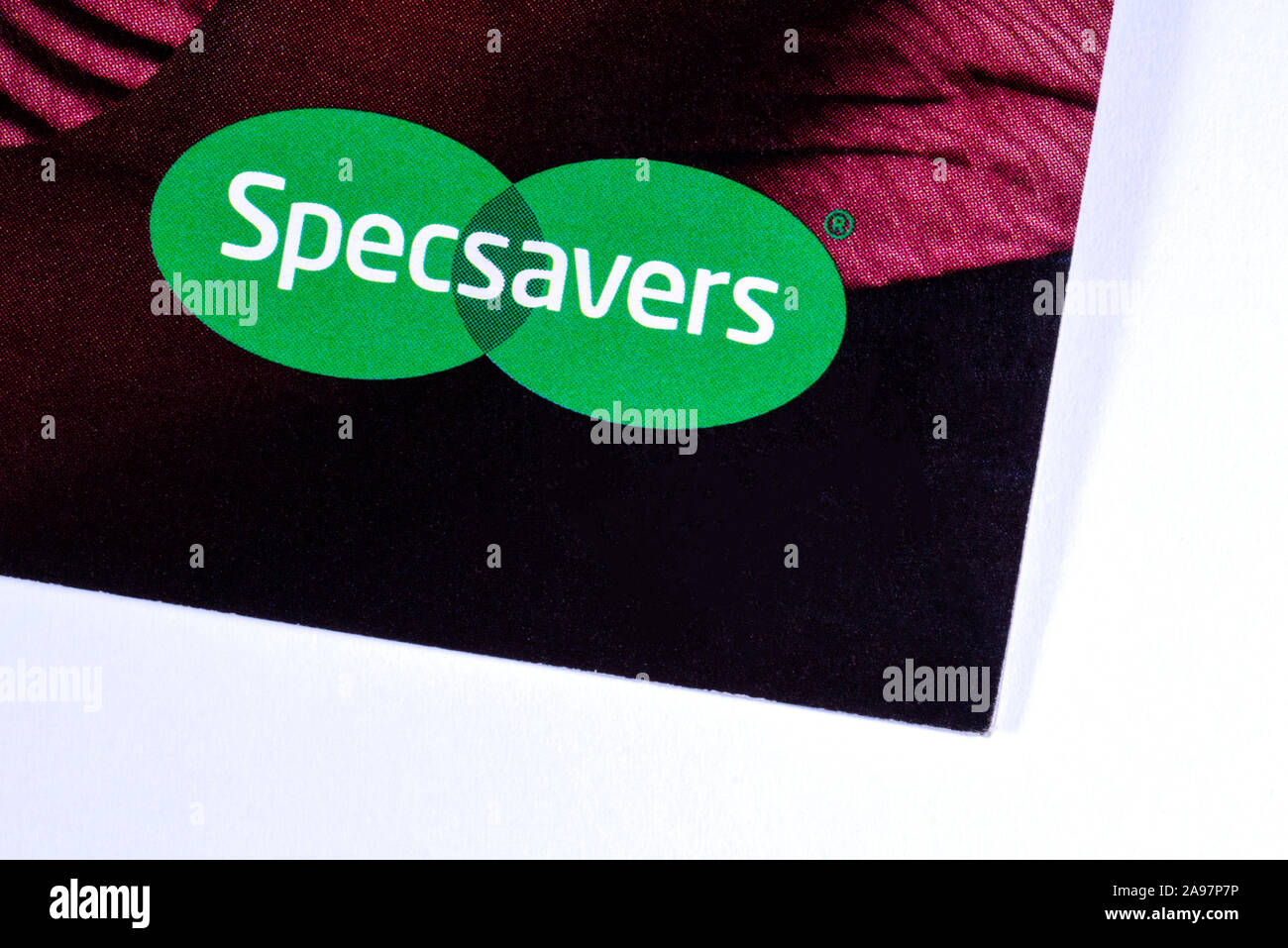 London, UK March 7th 2019 The company logo of Specsavers, pictured