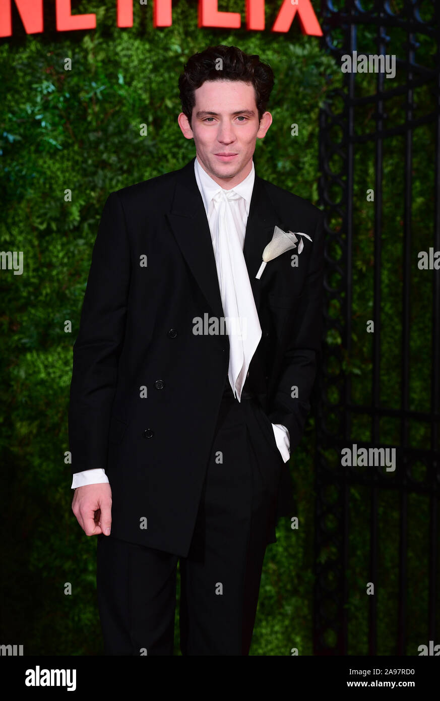 Josh O'Connor arriving for The Crown Season Three Premiere held at the