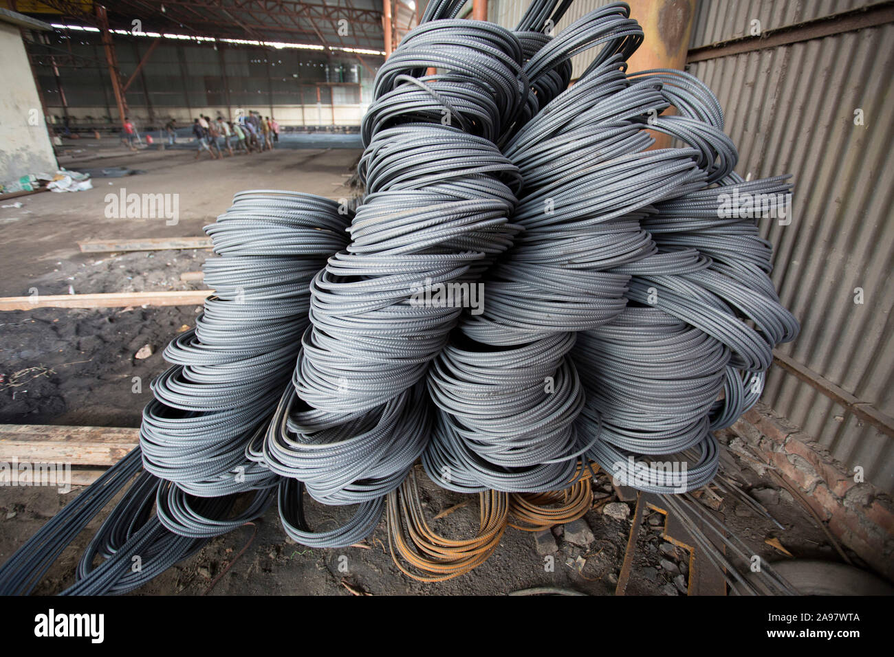 Wholesale steel rebar round, iron steel rod for construction steel bars,  View rebar steel at Demra, Dhaka, Bangladesh Stock Photo - Alamy