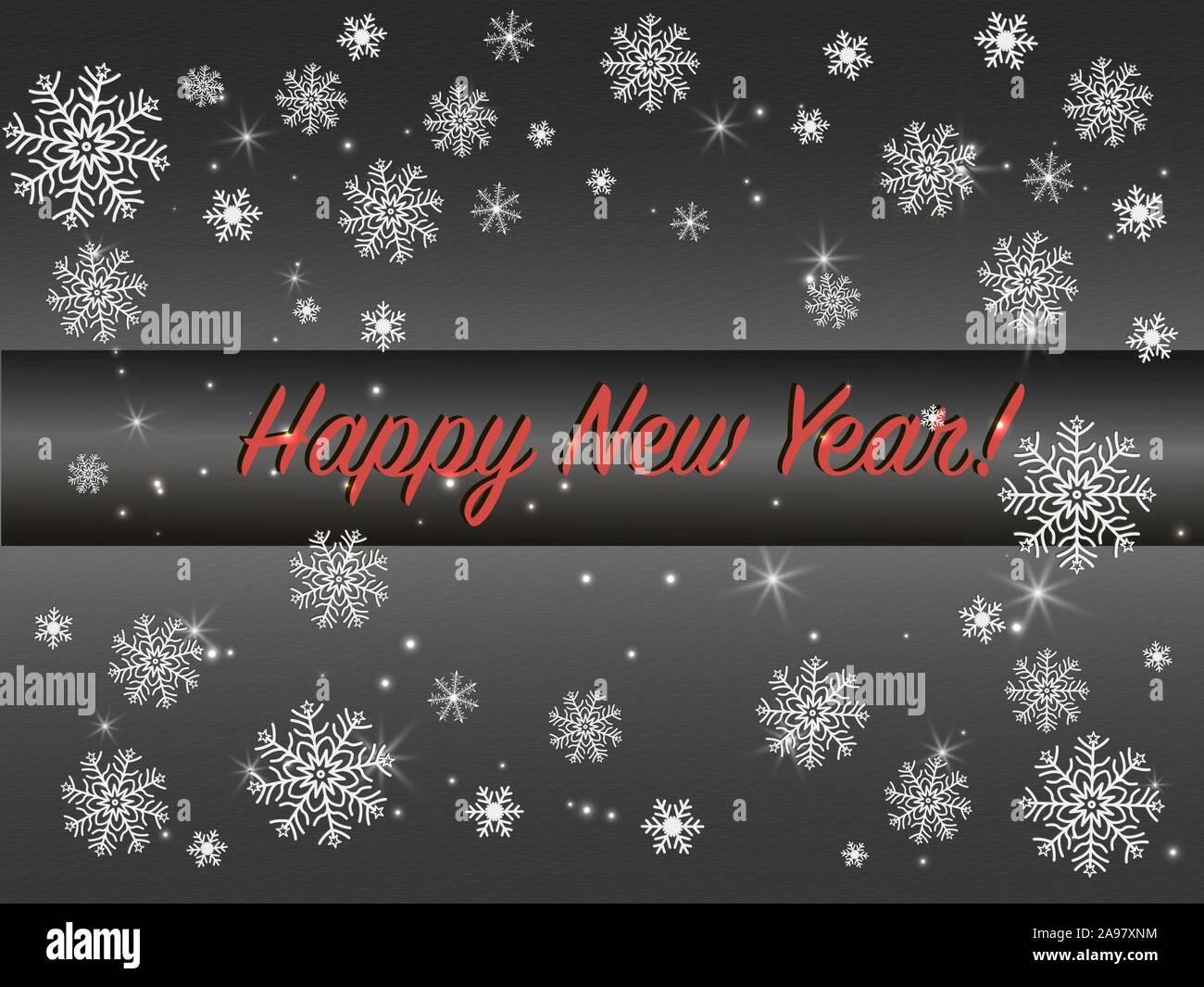 New year theme vector illustration elements isolated on transparent background. Stock Vector