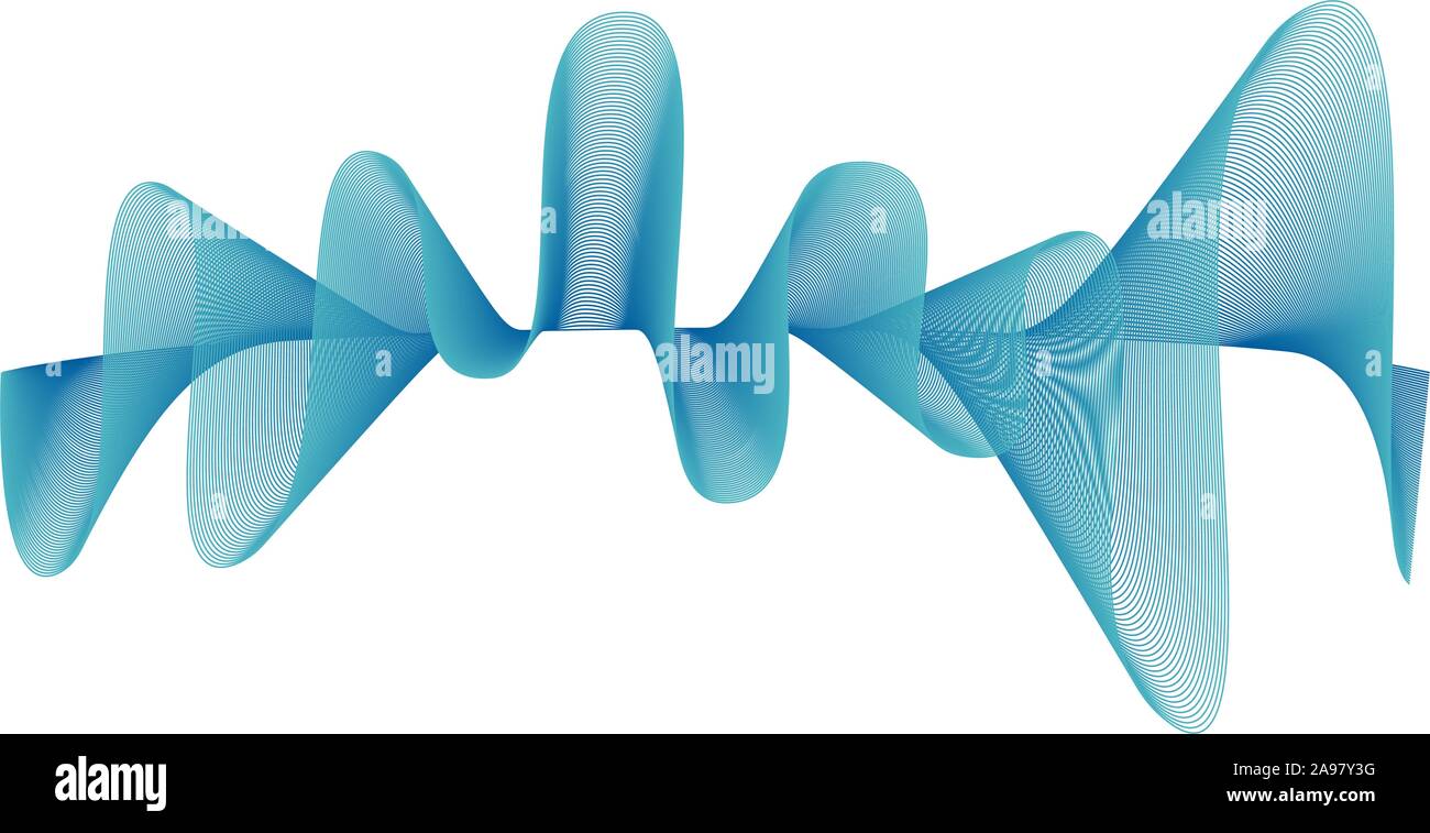 Abstract waving smooth line background. beautiful vector illustration ...