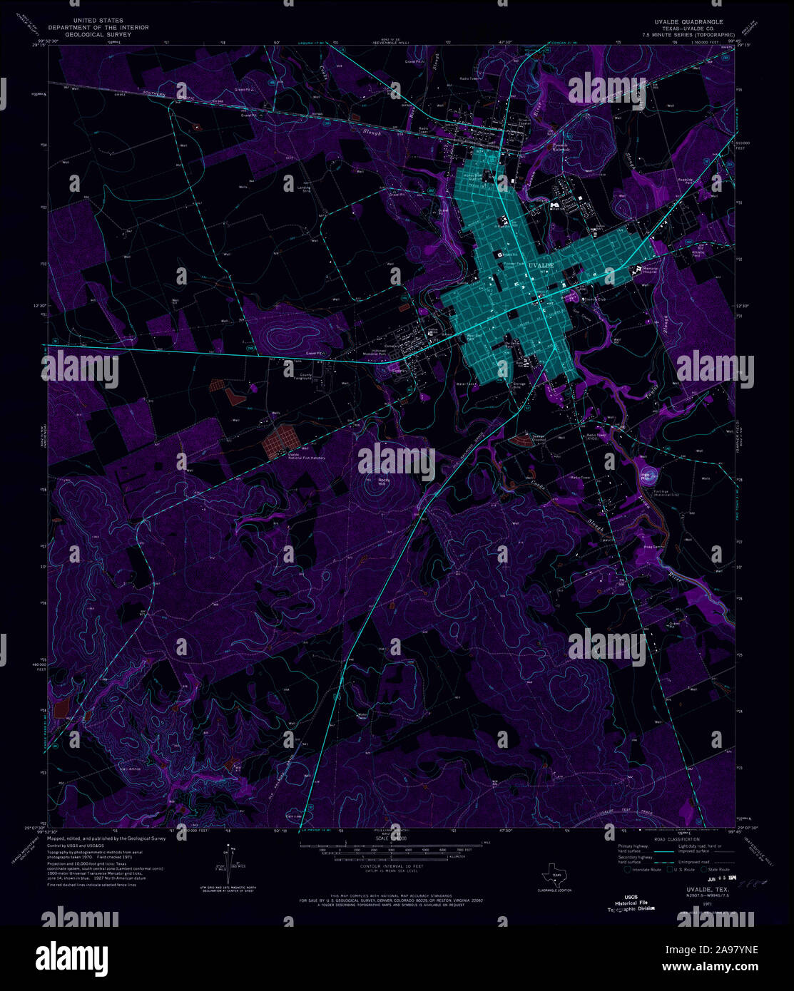 Map of uvalde hires stock photography and images Alamy