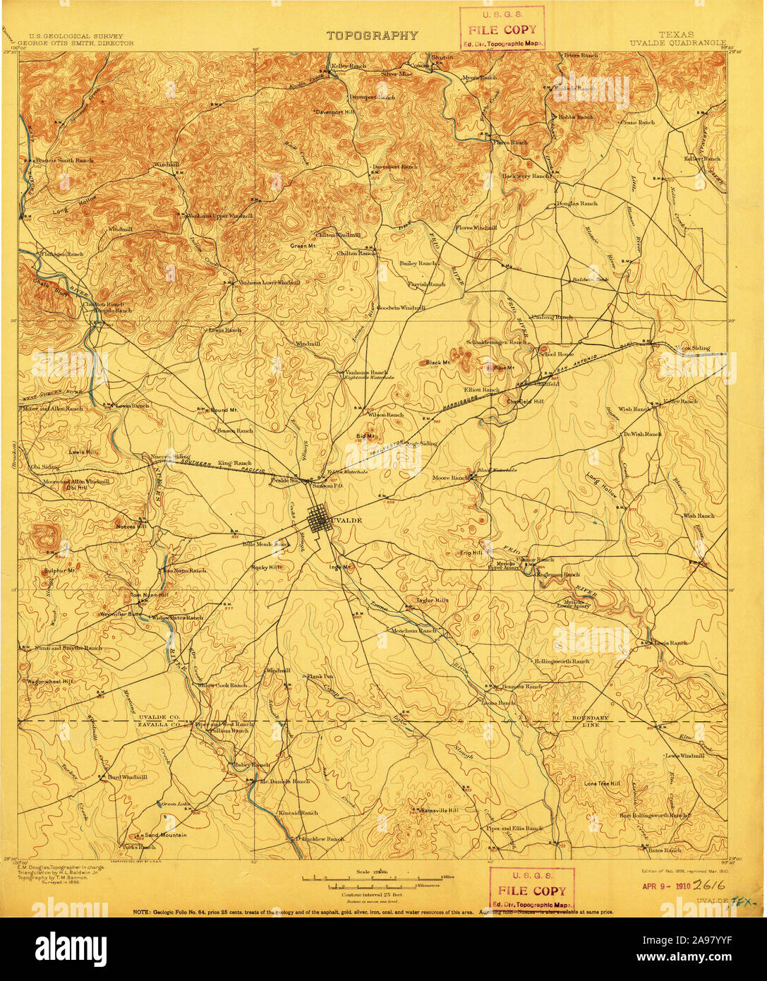 Map of uvalde hires stock photography and images Alamy