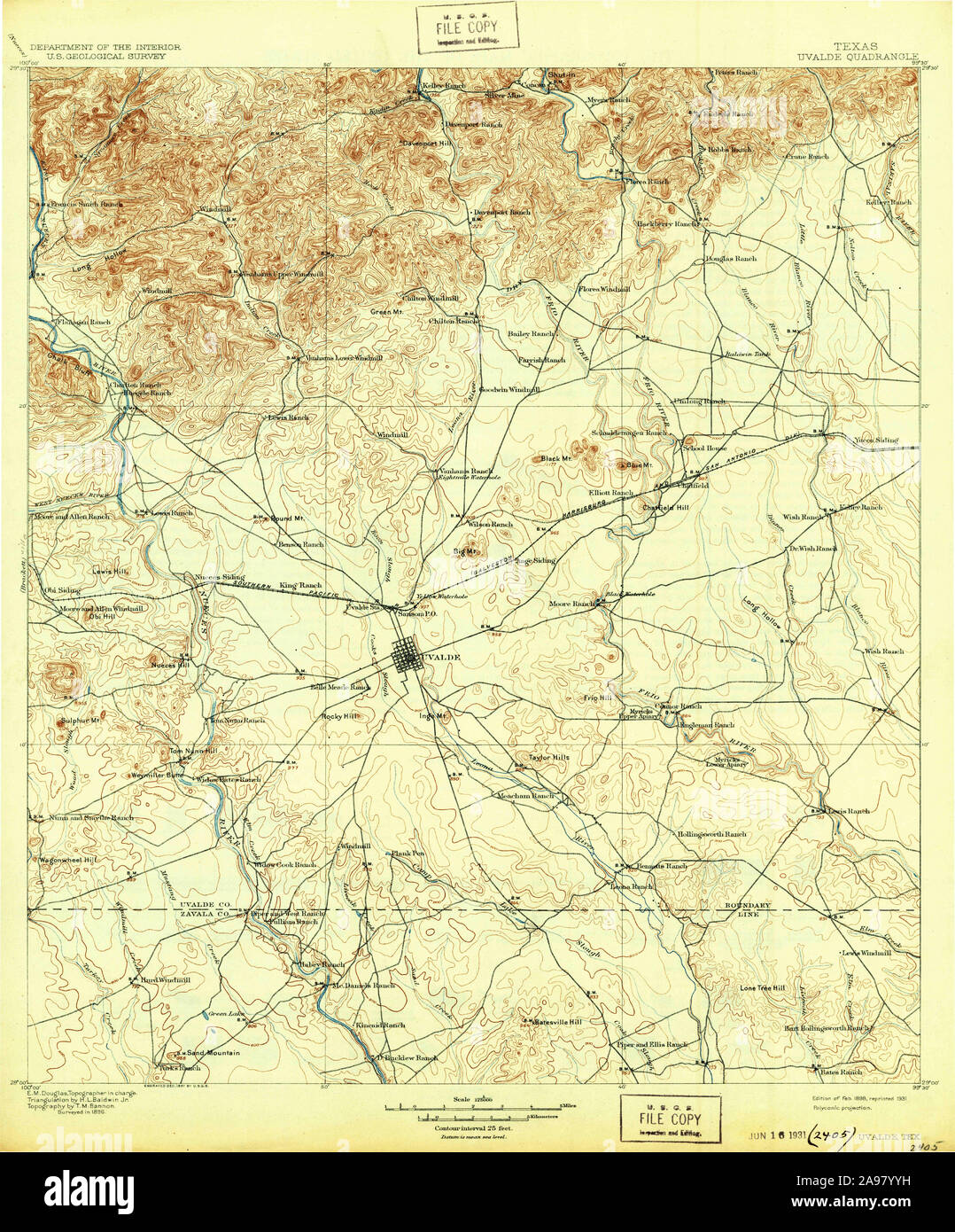 Uvalde Texas Map