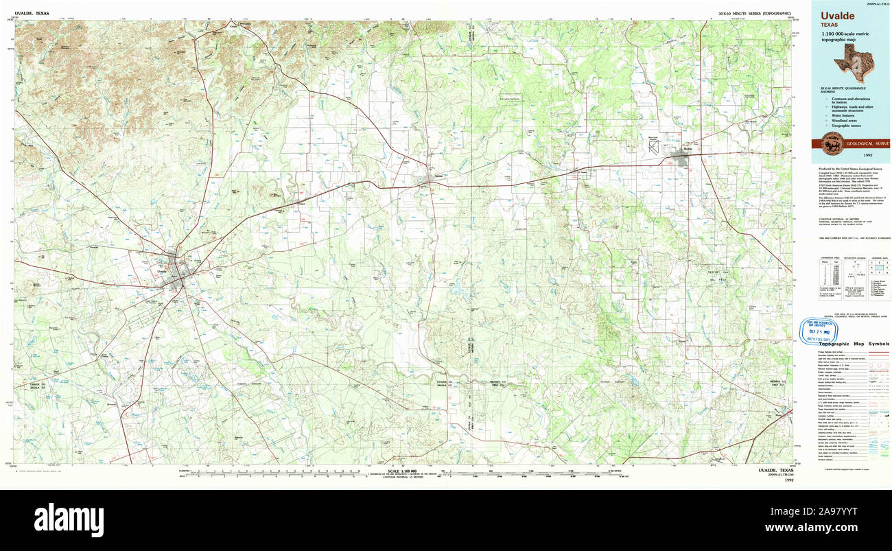 Map of uvalde hires stock photography and images Alamy