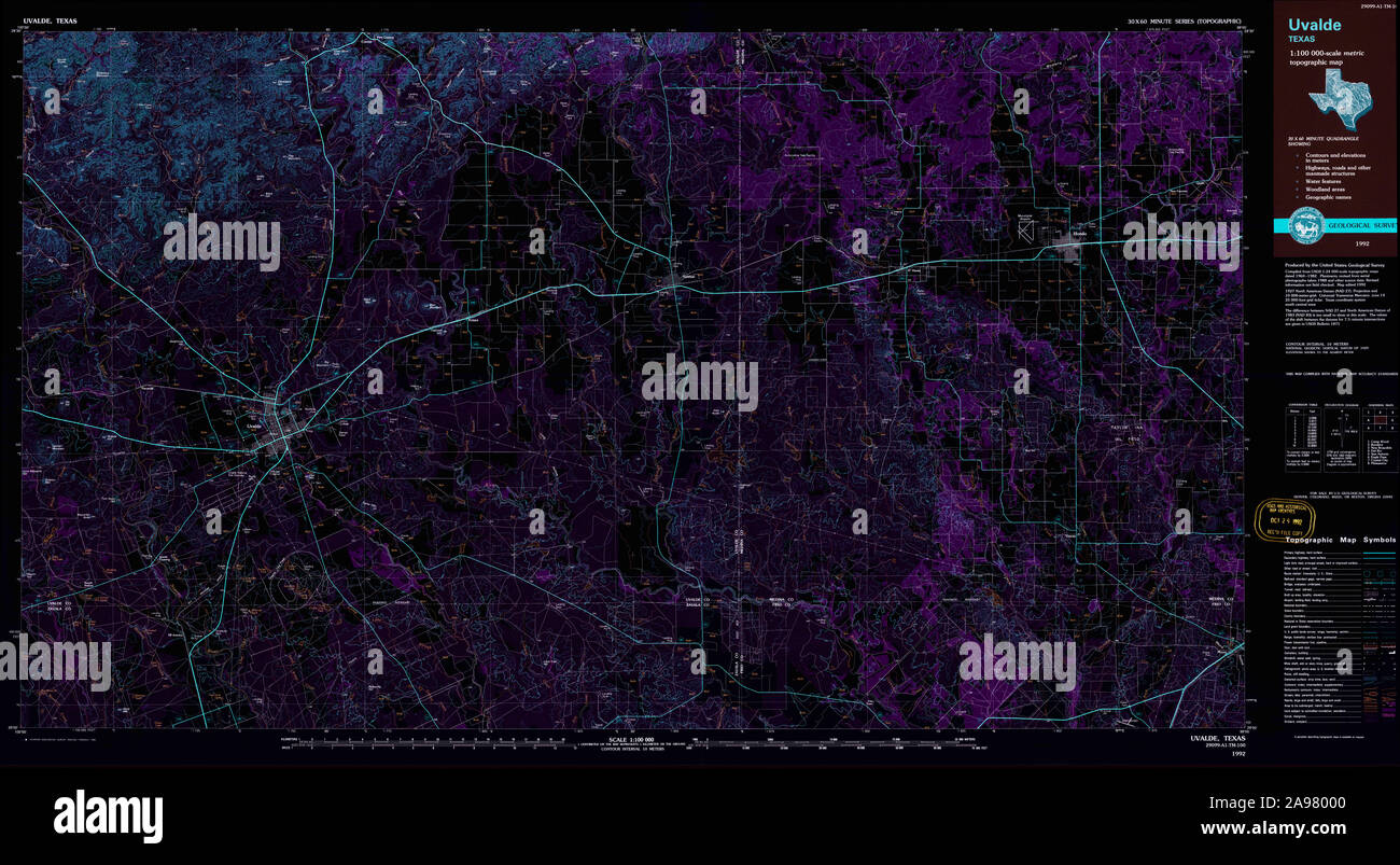 Uvalde map hires stock photography and images Alamy