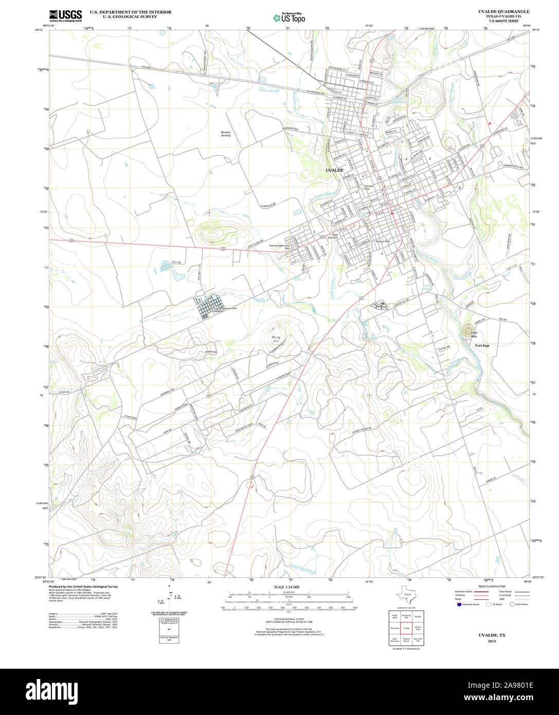 Uvalde map hires stock photography and images Alamy
