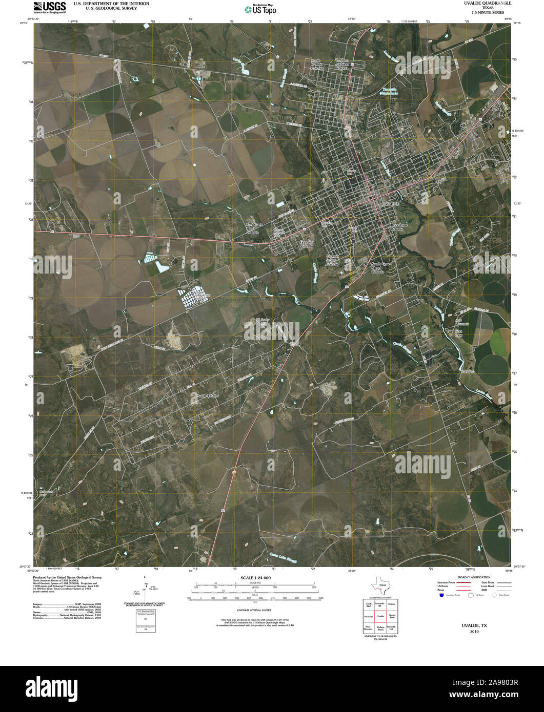 Uvalde map hi-res stock photography and images - Alamy