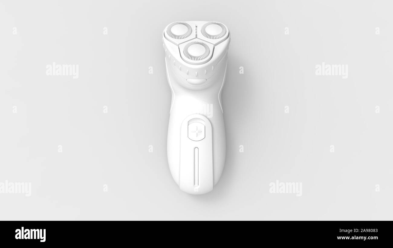 3d rendering of a shaving machine isolated in studio background Stock