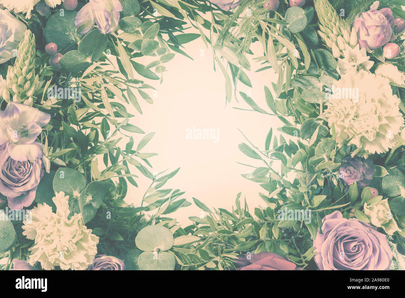 Beautiful Flower background with copy space for text Stock Photo - Alamy