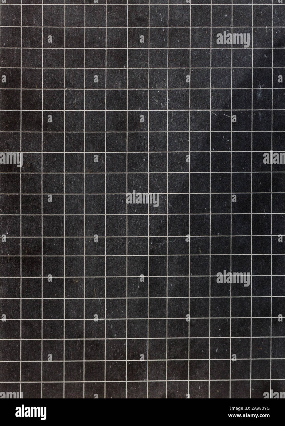 Chalkboard black slate with grid Stock Photo - Alamy