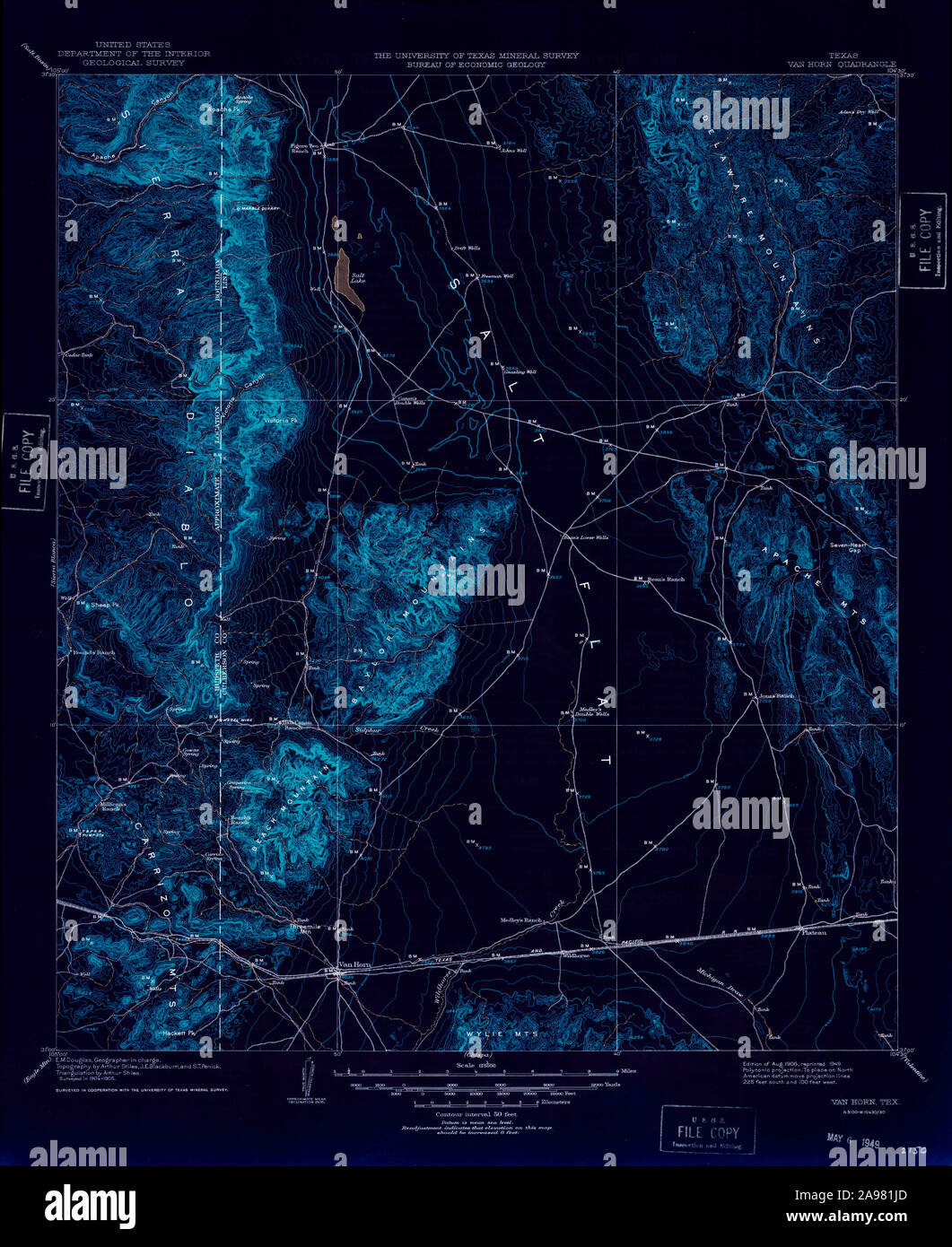 Map of van horn texas hires stock photography and images Alamy