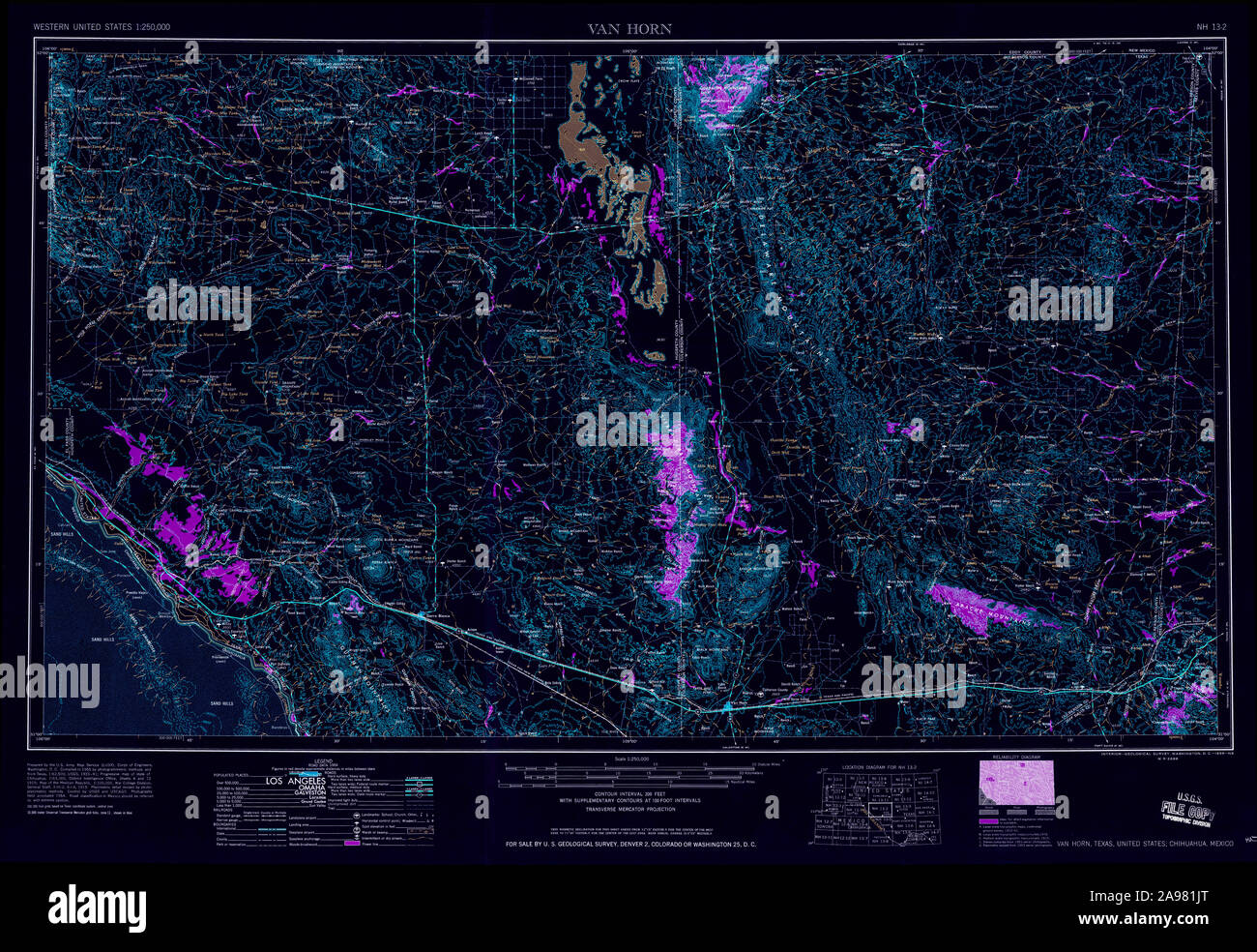 Van Horn Texas Map High Resolution Stock Photography and Images Alamy