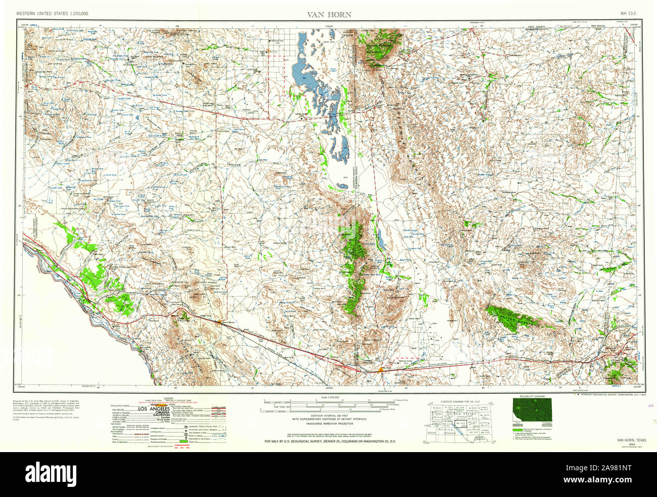 Map of van horn hires stock photography and images Alamy