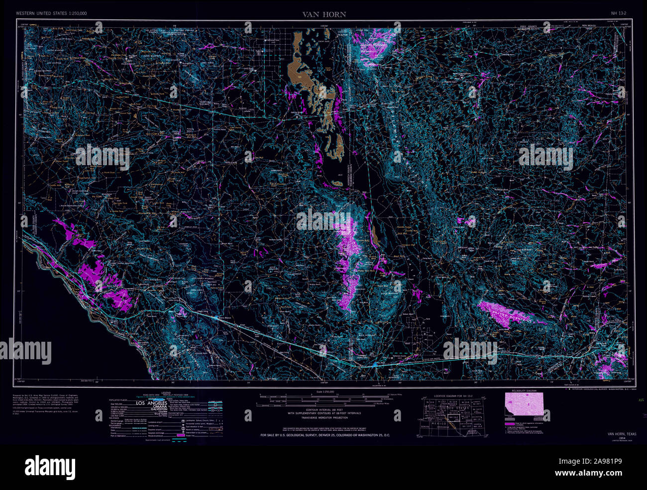 Map of van horn hires stock photography and images Alamy