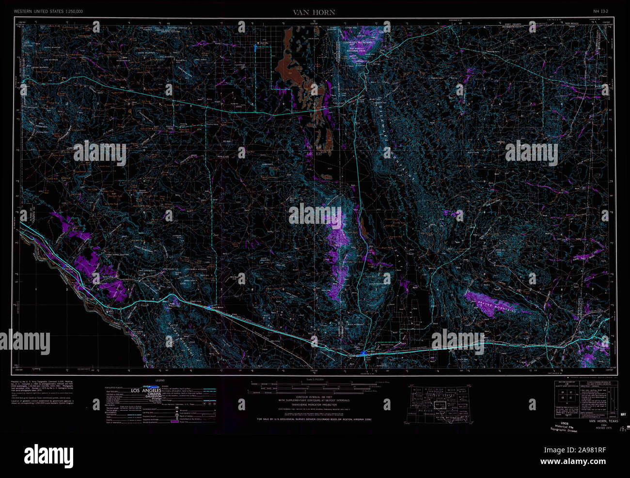 Map of van horn hires stock photography and images Alamy