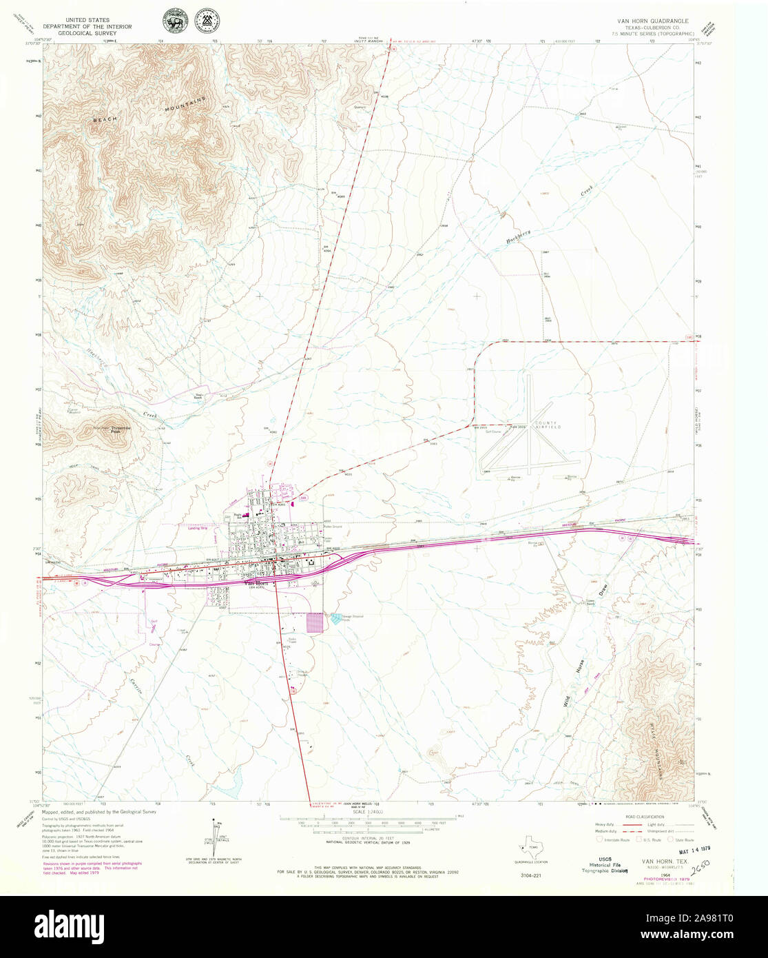 Map of van horn texas hires stock photography and images Alamy