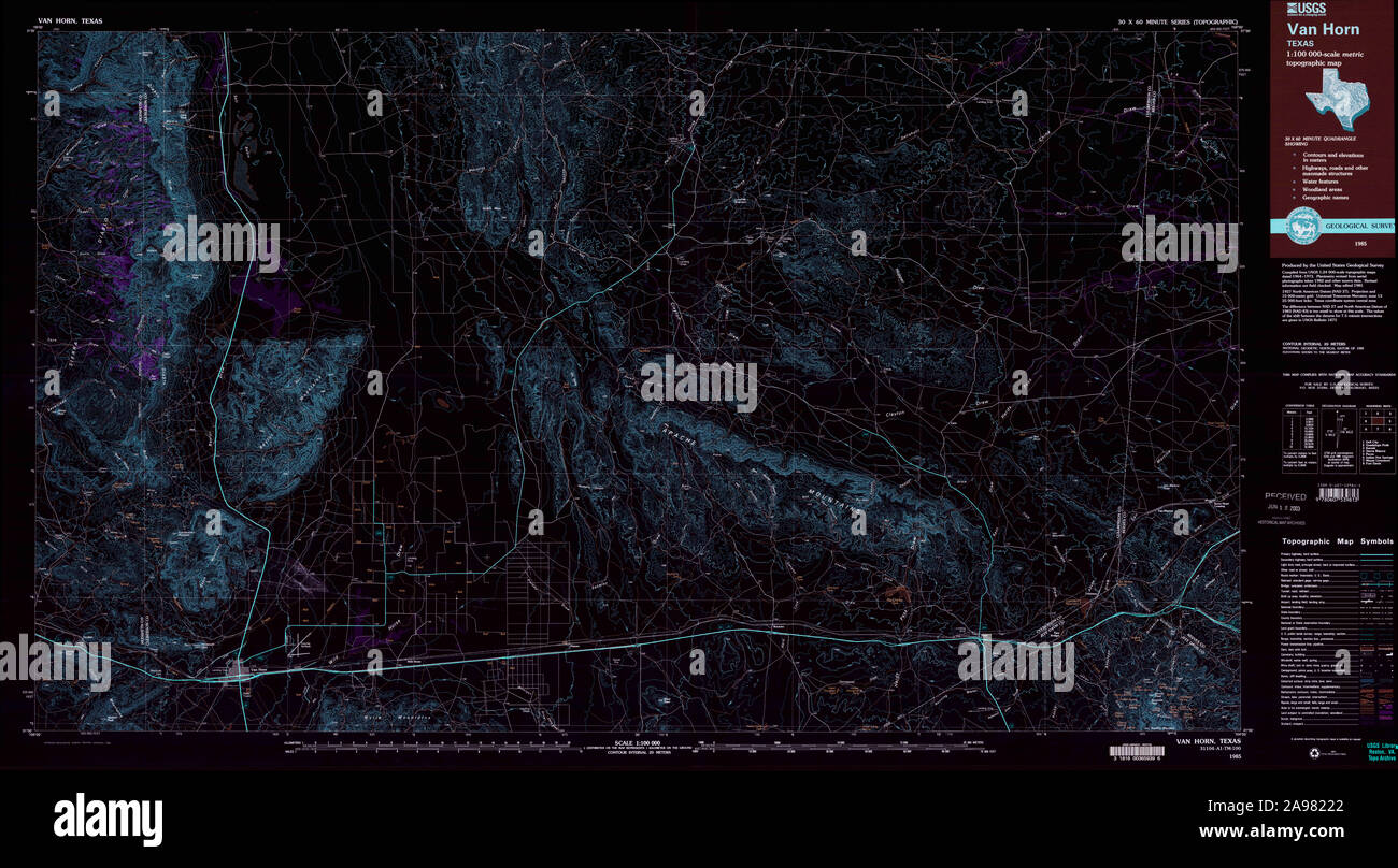 Map of van horn texas hires stock photography and images Alamy