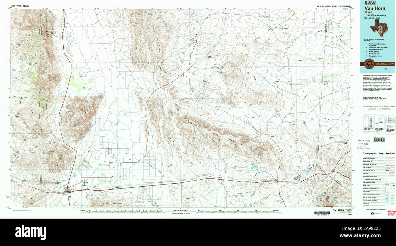 Map of van horn texas hires stock photography and images Alamy