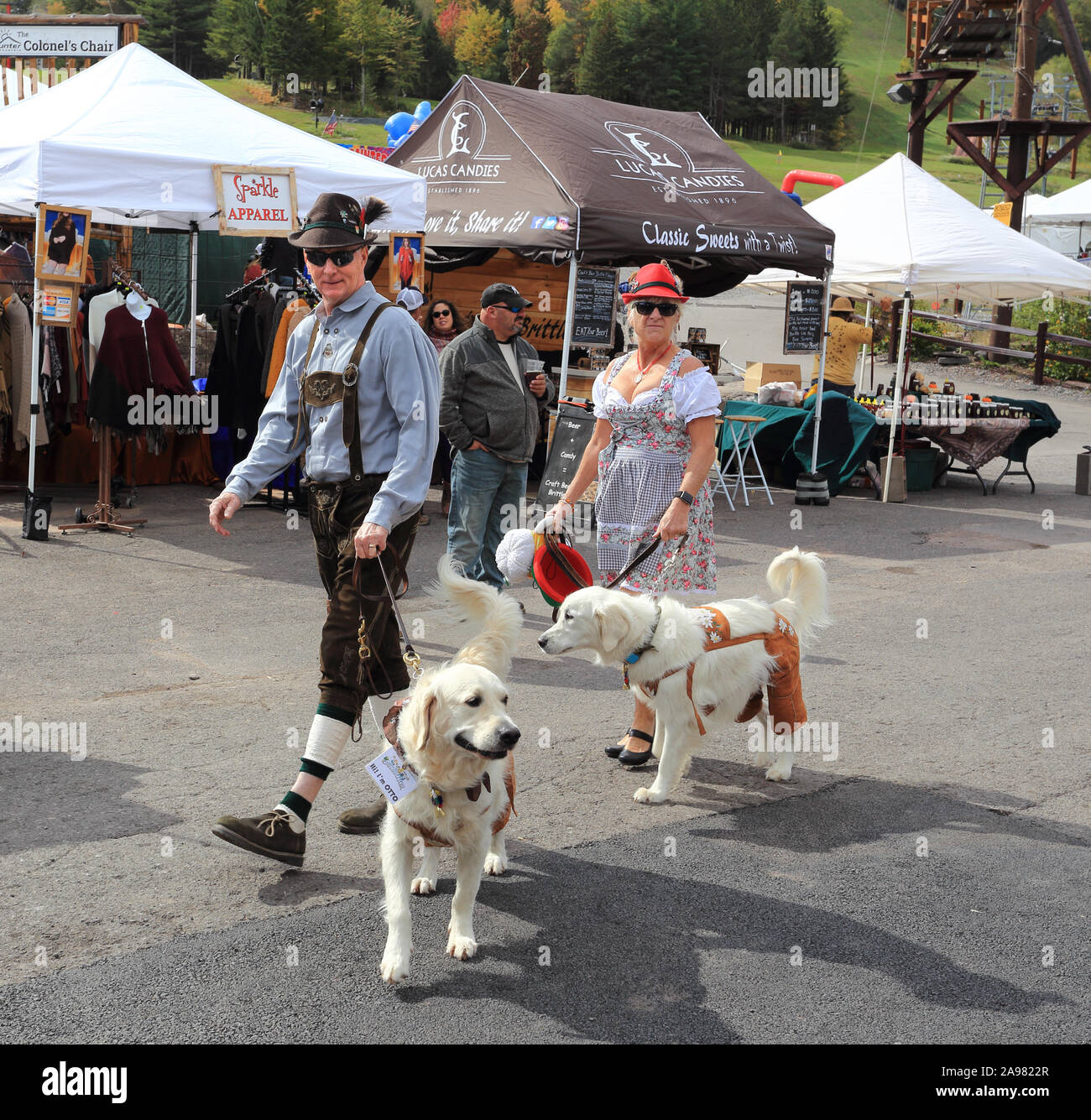 Octoberfest festival Hunter Mountain New York Stock Photo Alamy
