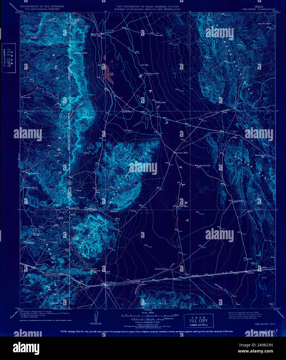 Map of van horn hires stock photography and images Alamy