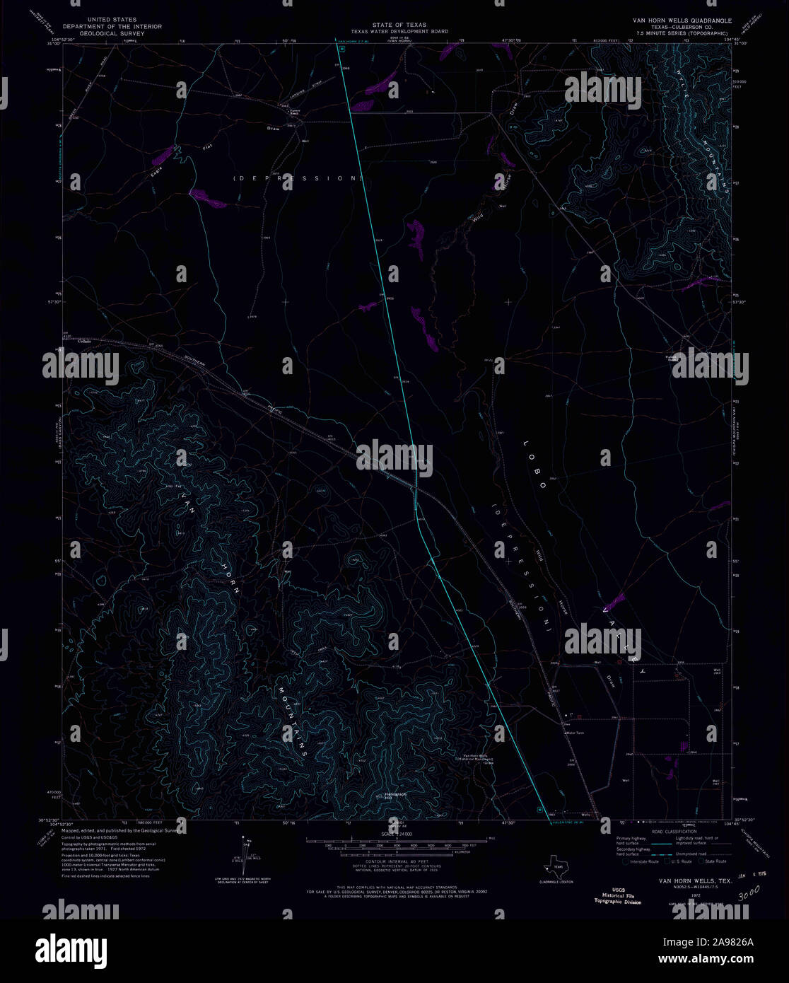 Map of van horn texas hires stock photography and images Alamy