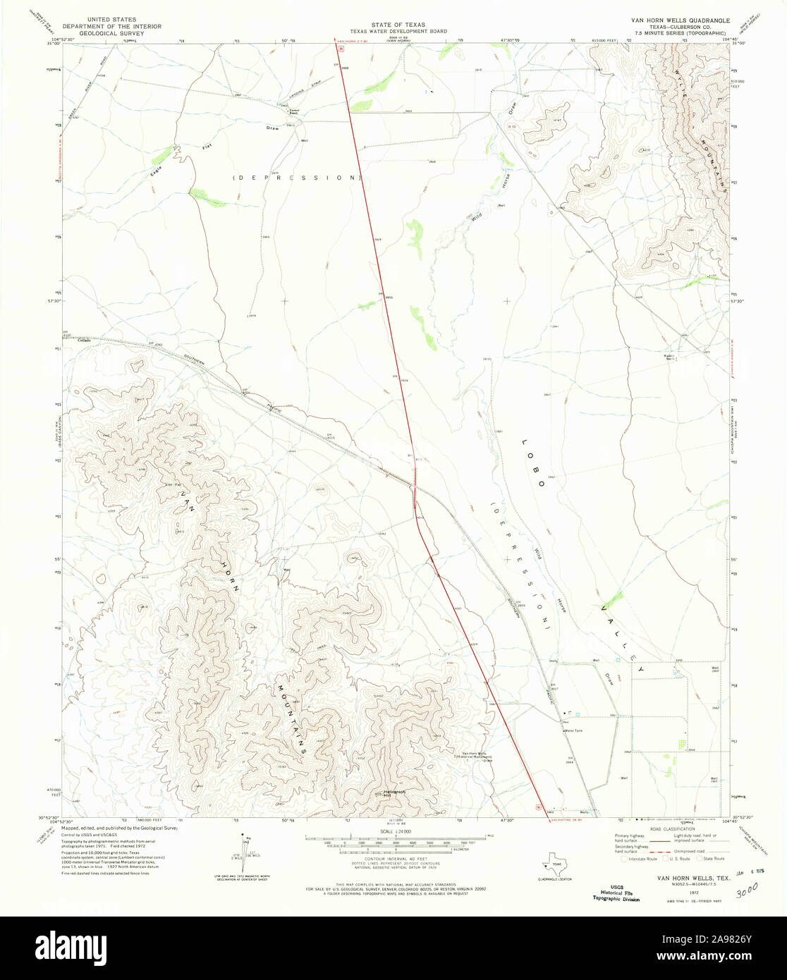 Van horn texas map hires stock photography and images Alamy