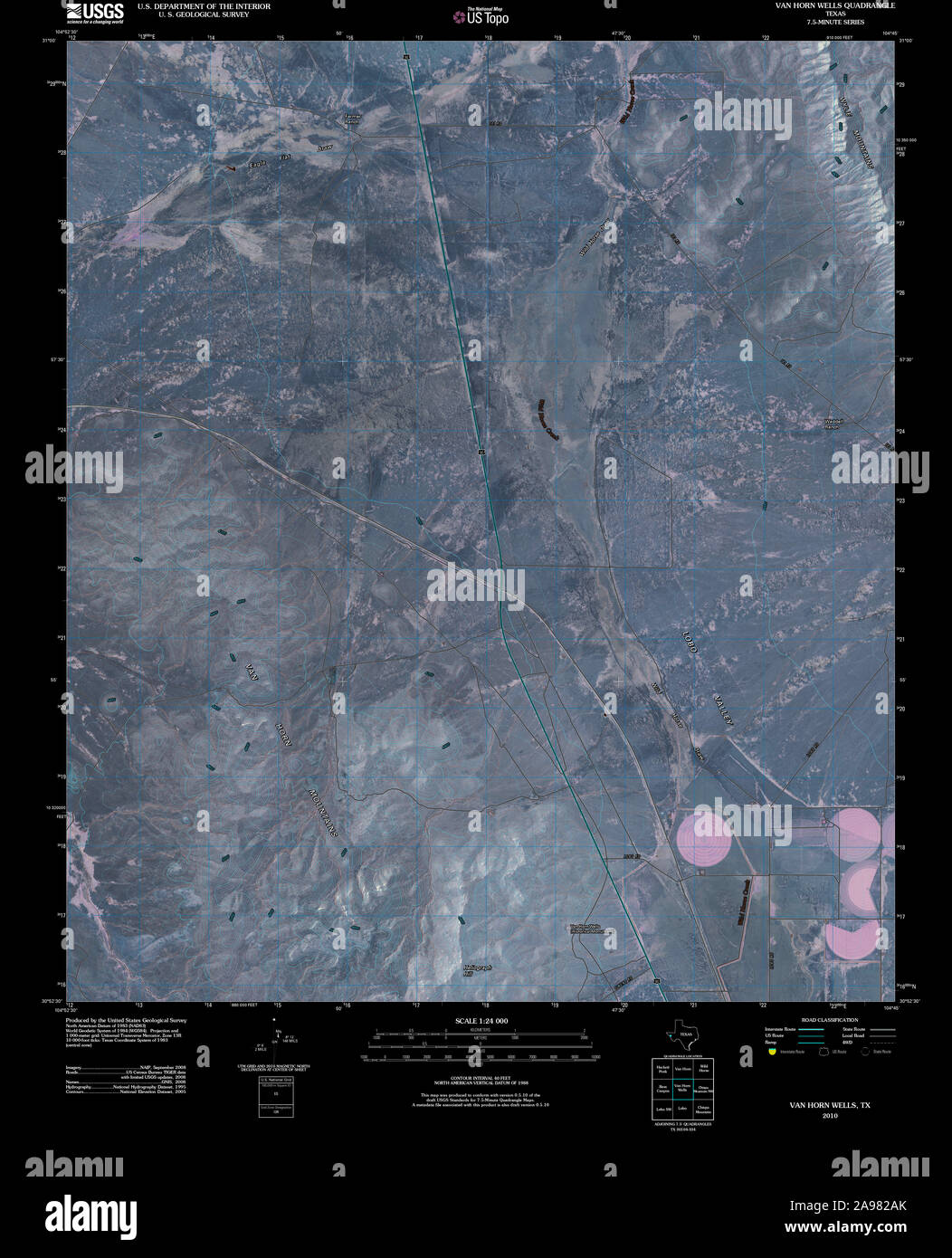 Map of van horn texas hires stock photography and images Alamy