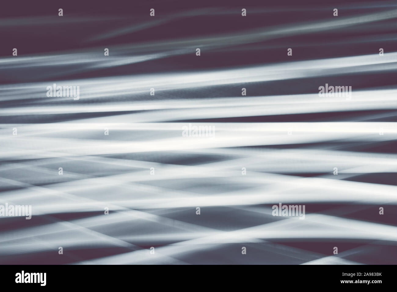 Motion blurred lights, abstract defocused background. Stock Photo