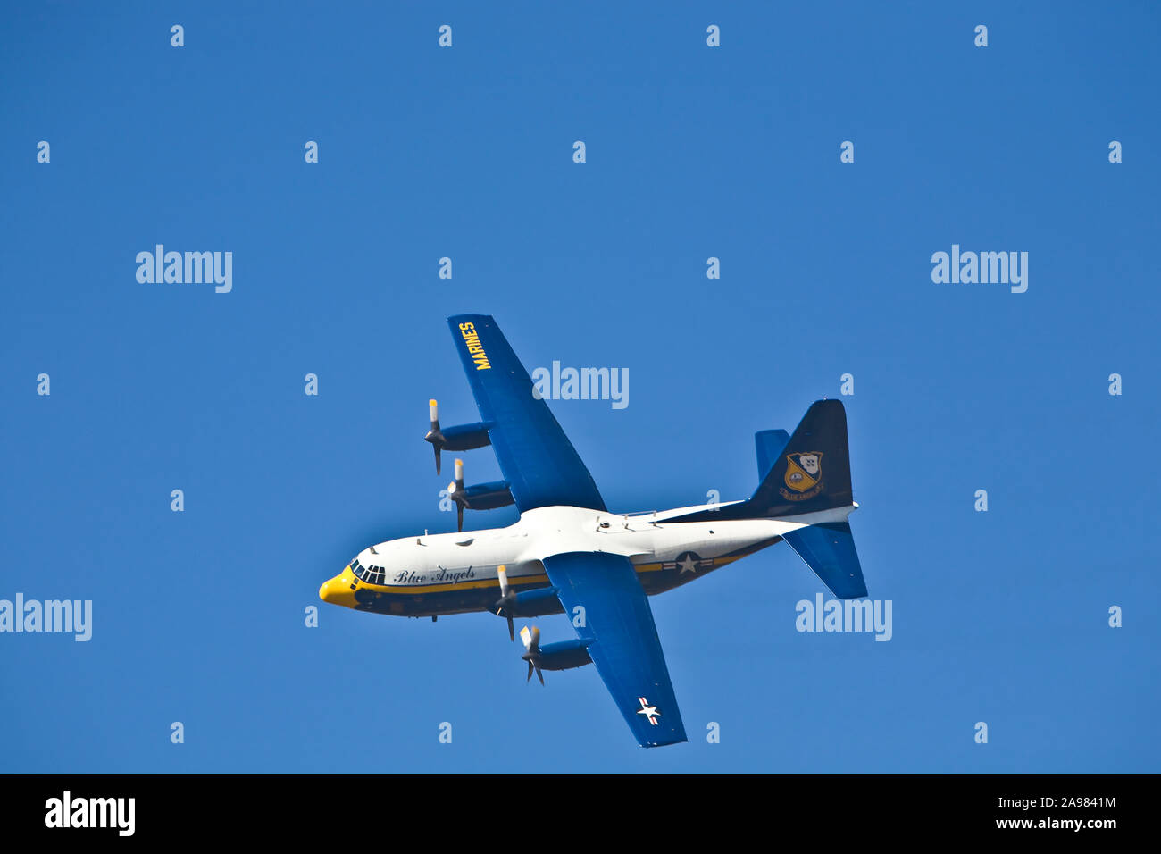The Blue Angels U. S. Navy Flight Demonstration Squadron transport Fat ...