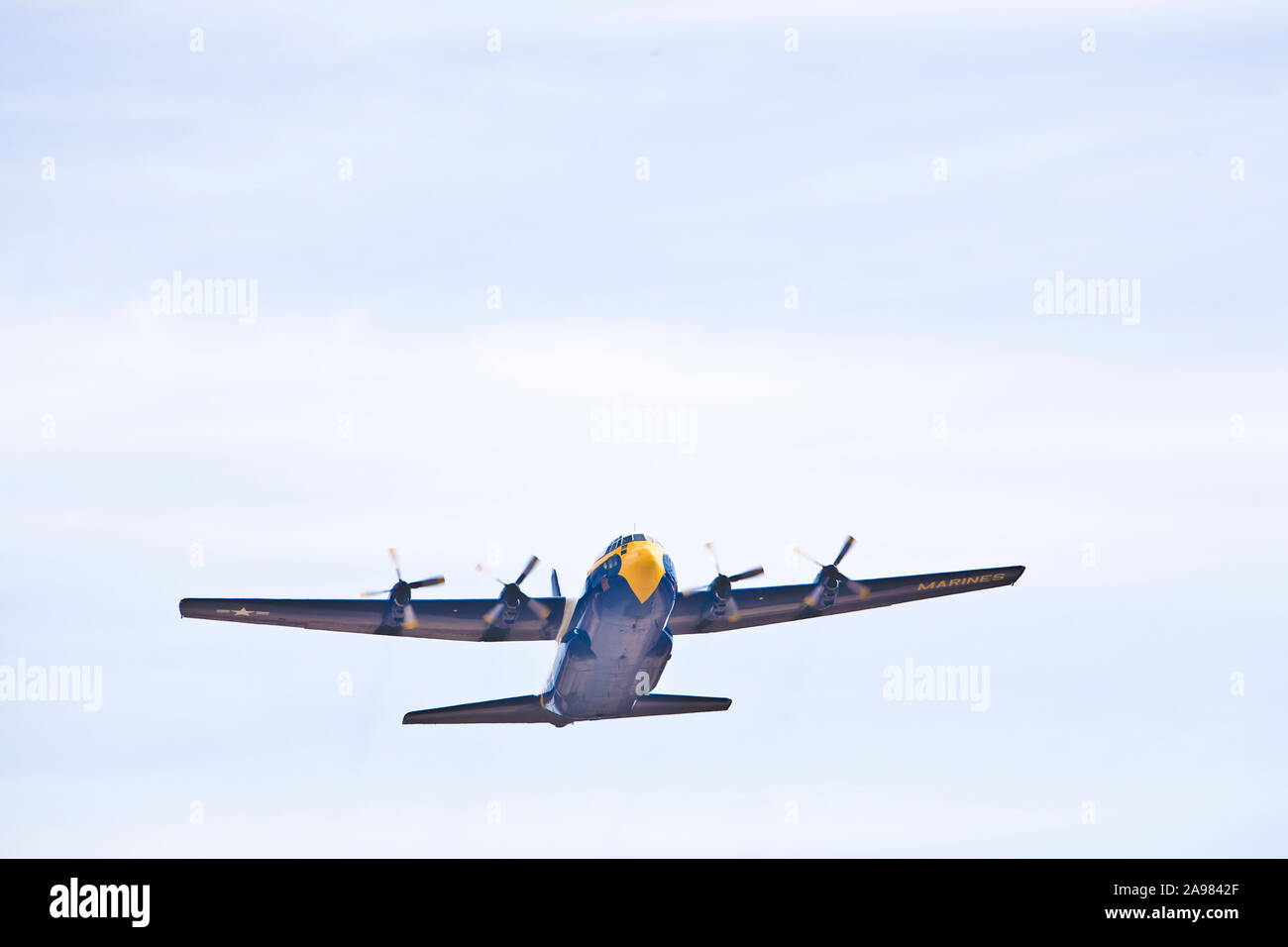 The Blue Angels U. S. Navy Flight Demonstration Squadron transport Fat ...