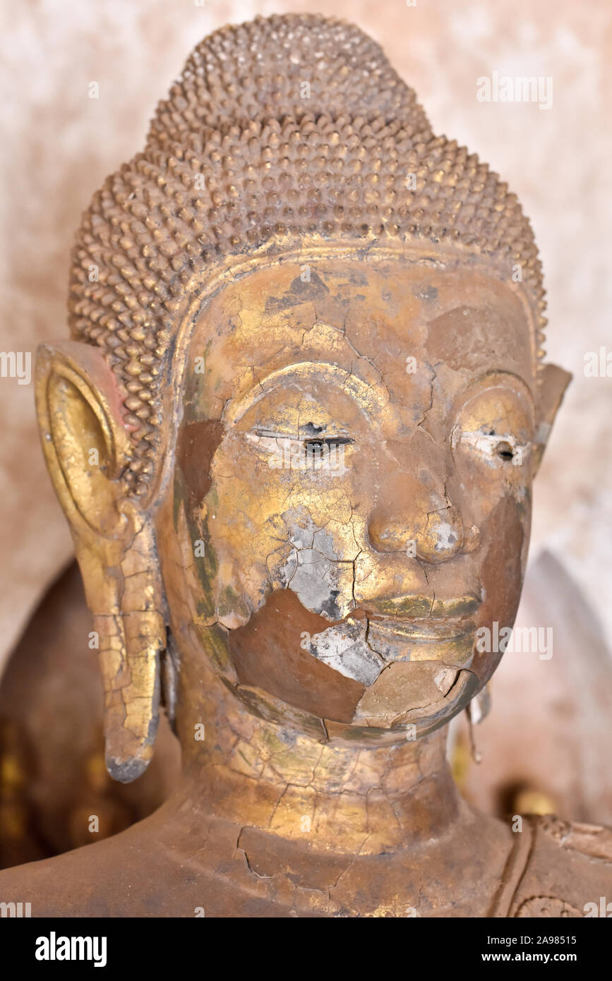 Buddhist statue at the Sisaket Museum, Vientiane, Laos Stock Photo Alamy