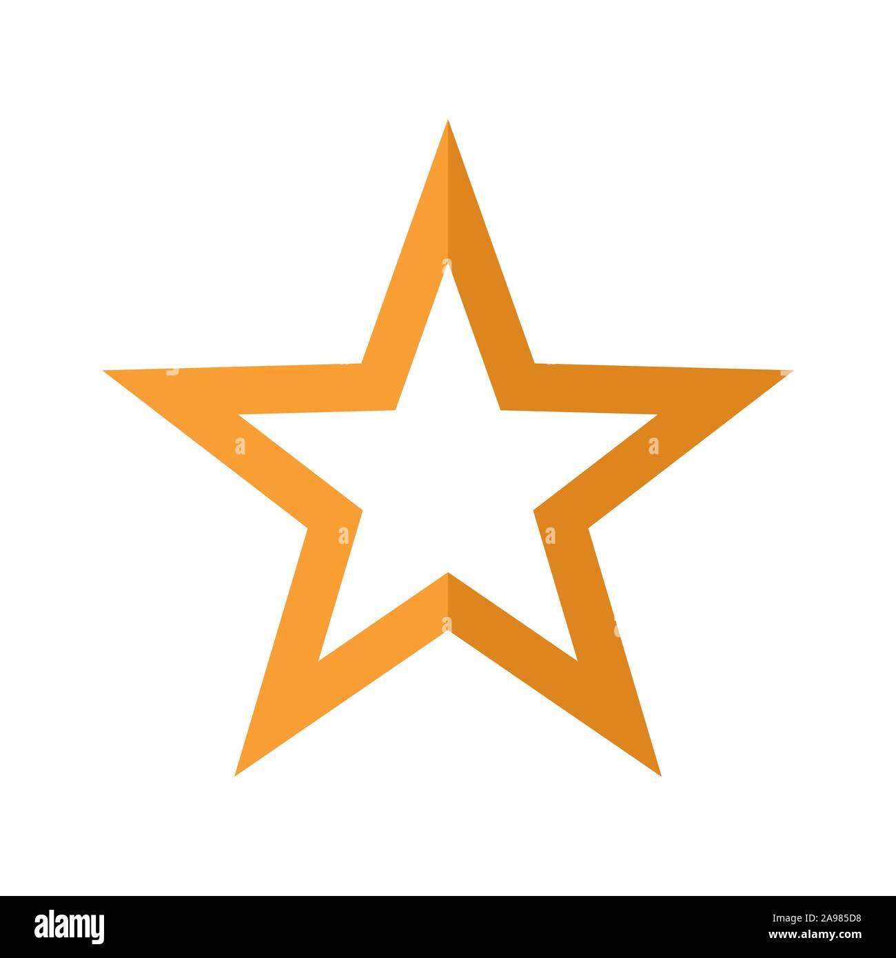 Star icon isolated. Yellow vector star icon. Star in flat style Stock ...