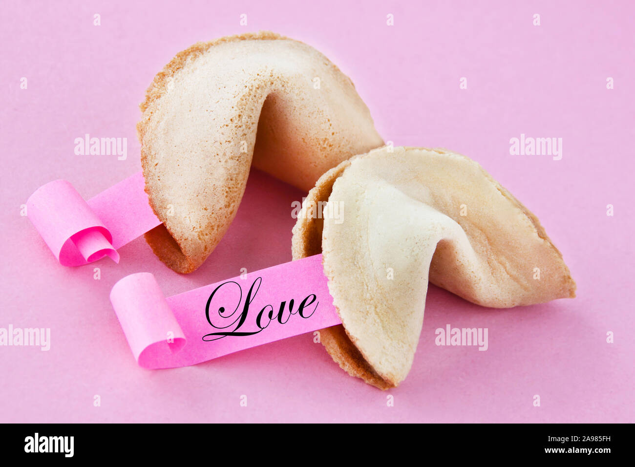 Love and fortune cookies Stock Photo Alamy