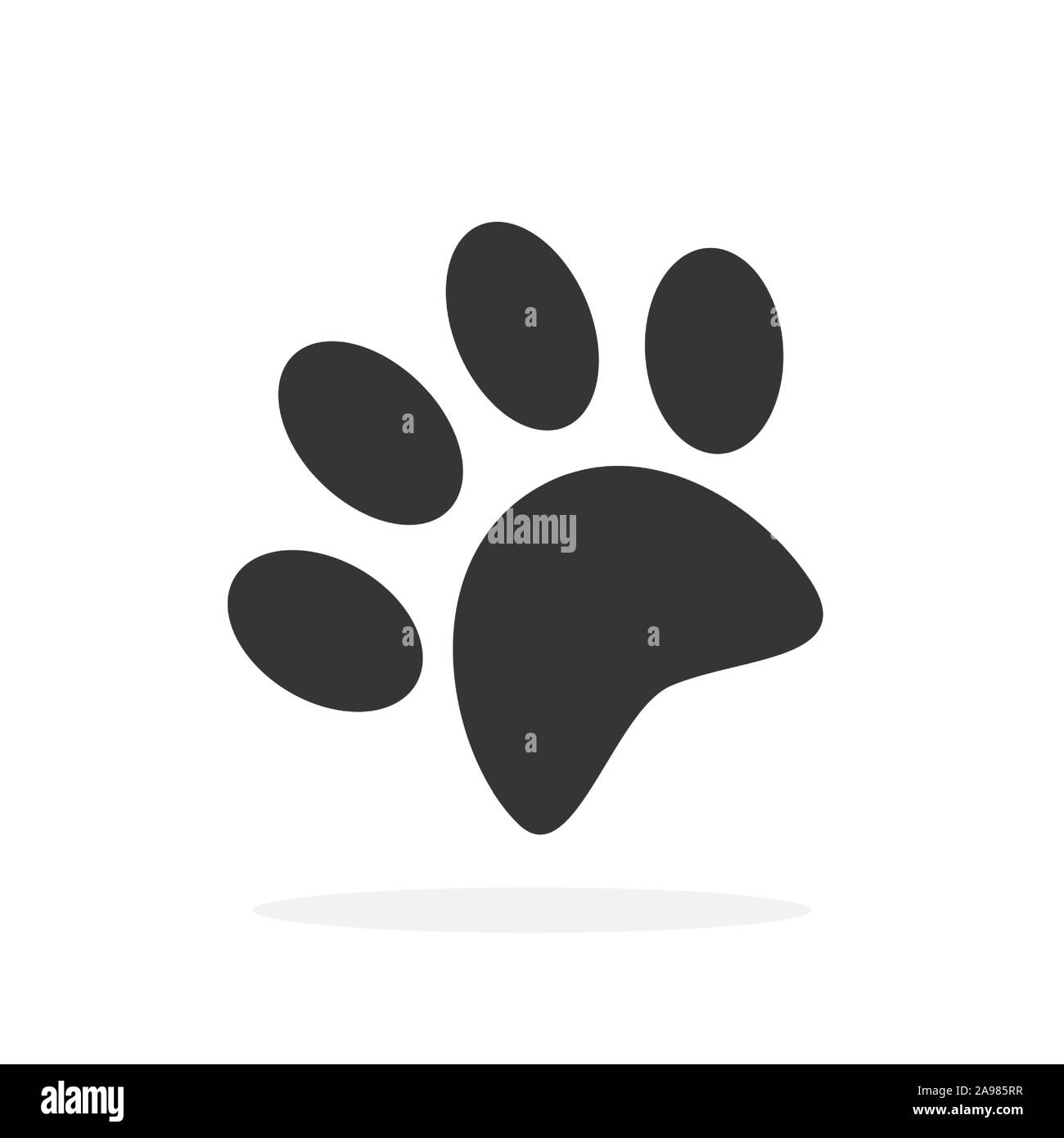 Dog Paw Print Gray Silhouette Royalty-Free Images, Stock Photos